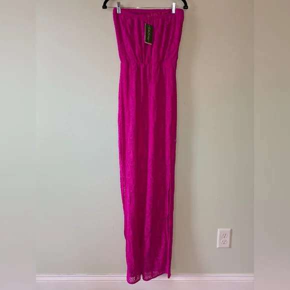 Lilly Pulitzer Vibrant Pink Strapless Dress - Picture 3 of 4
